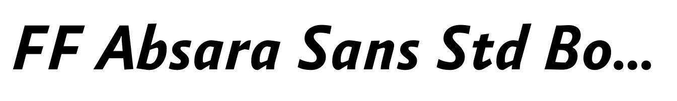 FF Absara Sans Std Bold Italic